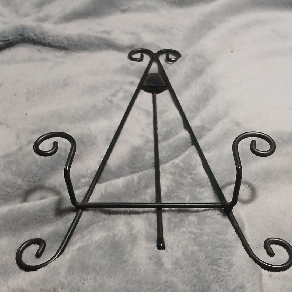 Decorative Black Metal Display Stand Set Of 2